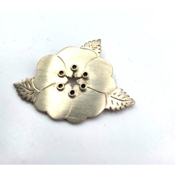 Vintage Francisco Rebajes Modernist Sterling Silver Poppy Brooch Signed - Picture 4 of 7
